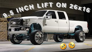 WHAT ITS LIKE TO RIDE IN A 9.5 INCH LIFT ON 26X16 **VLOG**