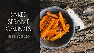 Baked Sesame Carrots 🥕  | The Perfect Side | Woodfood Kitchen