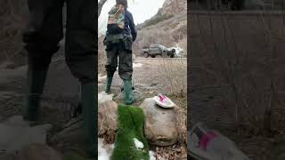 Clean our rivers #youtube #funnyvideo #youtubeshorts #flyfishing #fish #snow #cold #fypシ #clean