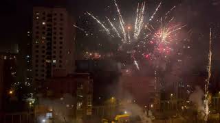 Berlin Skyline Silvester 2023/2024 "Start 0:00 Uhr" Feuerwerk Fireworks