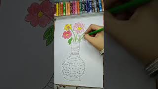 how to draw flower pot #easydrawimg#viral#art#youtubeshorts##trending#subscribe#reels#yt#viralvideo