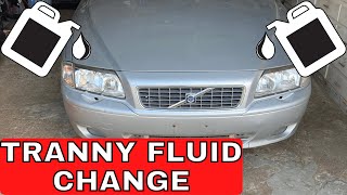 How to Change Transmission Fluid 2.5L Volvo S80 2.5T AWD | 2004 Volvo S80 Tranny Flush