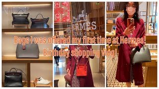 HERMES SAN FRANCISCO BIRTHDAY SHOPPING SPREE + UNBOXING! Bags I was offered as a first time shopper