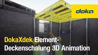 DokaXdek Element-Deckenschalung 3D Animation [DE]