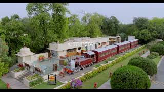 Aerial view of Steam Restaurant at Taj Rambagh Palace, Jaipur, India