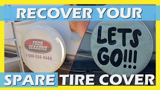 How to Recover your RV Leather Spare Tire Cover - The Easy Way