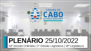 Câmara do Cabo - Sessão Ordinária - 25/10/2022