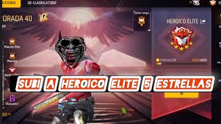 Subi a heroico elite 5🌟 ROBE MUCHAS KILL  🤣 #freefire #garenafreefire