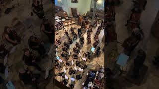 Mon Amour, classic music من قلبي سلام لبيروت, orchestra playing in the church, solo guitar, spanish