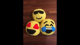 Crochet Emoji Pillows With Jonah! Show & Tell Video