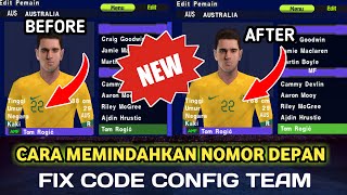 Terbaru!!! Memindahkan Nomor Depan tengah Atau Samping Untuk Pes EFootball