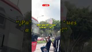 Momento chilango: metrobus vs triciclo 💥👊 #cdmx  #envivo #clips