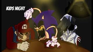 Kids Night (Pasta Night Cover) - Pasta Night but Sonic.EXE, Mario.EXE and Gold Sings It "Kids Table"