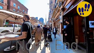 Sunny Easter Sunday in The North End, the Little Italy of Boston - Walking tour HD