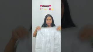 Meesho haul/💗white skirt order #shortsfeed#whatsappstatus #meesho#skirts#shopping #explore#ytshorts