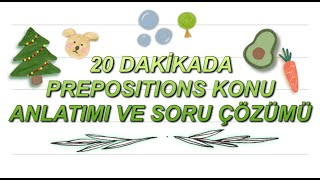 #YDT #YDS ANLAMA GARANTİLİ 20 DAKİKADA PREPOSITIONS KONU ANLATIMI VE SORU ÇÖZÜMÜ!