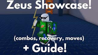 Zeus Showcase + Guide (COMBO UNTRUE!) | Project Smash (Roblox)