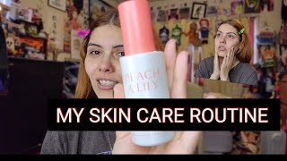 MY SKIN CARE ROUTINE  WITH PEACH & LILY REVIEW