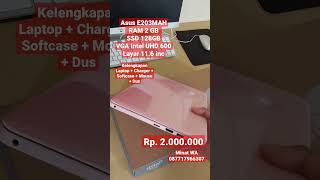 Dijual Laptop Asus E203MA Pink Glossy Mulus Like New