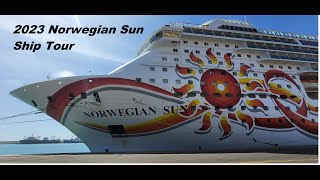 Norwegian Sun Ship Tour, Cabin, Restaurants ,Bars, Buffet, Entertainment Venues & Onboard Activities