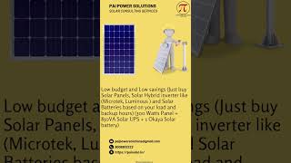 Affordable Solar Panel Installation: Consult Pai Power Solutions for Cost-Effective Solutions!