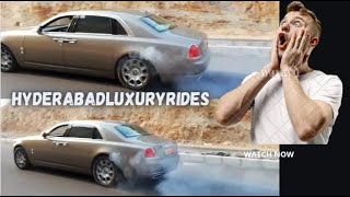 🥵Rolls-Royce Ghost drag run in India..@HYDERABADLUXURYRIDES