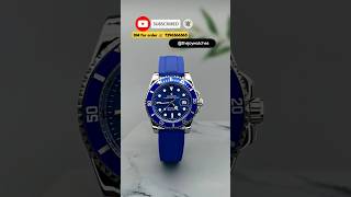 Rolex with blue rubber strap Watch ⌚ for men's.  #Watch #watches #watchanish