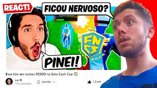 REACT DA CASH CUP SOLO DO OLUI!! ELE TREMEU?!?!