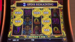 $7.50 BET  BONUS ON Money Link Slot Machine 💸