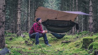 Solo Camping In A Hammock