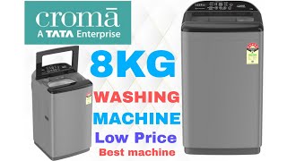 Croma 8kg Topload washing machine full Review with all programs