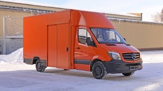 Mercedes Sprinter промтоварный фургон с боковой сдвижной и задними распашными дверьми