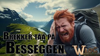 Brekker tåa på Besseggen