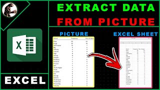 How to Extract Data From Picture in Excel | Excel Tutorial