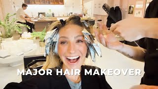 HAIR MAKEOVER PART 1 | Colour + Extensions on Jillian Lansky