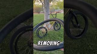 Day 13 of removing a part from my BMX bike until I can’t barspin anymore