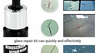 Antswish Windshield Repair Kit Cracked Glass Repair Kit to Fix Auto Glass Windshield Crack Chip Scra