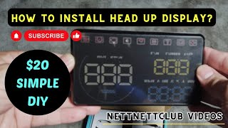 BMW F10 Heads Up Display Alternative Installation