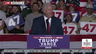 FULL SPEECH: Congressman Tom Emmer Delivers Remarks in Green Bay, WI - 10/30/24