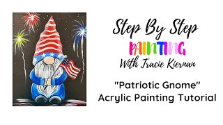 Patriotic Gnome Acrylic Painting Tutorial