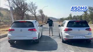 Drag Race: Golf 7 GTi Clubsport vs Golf 7.5 GTI TCR #cars #dragracing #clubsport #racing #vw #gti