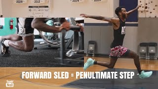 Jump Ability - Forward Sled Push/Penultimate Step