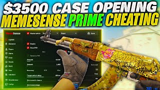 Opening $3500 CS2 Cases WHILE CHEATING.. (MEMESENSE)