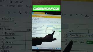 Convert Formula use in Excel #excel #shortsvideo