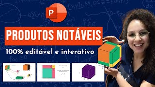 Aula de produtos notáveis no powerpoint prova geométrica