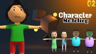 MJO Type character modeling in blender Ep -32 সহজেই বানিয়ে ফেলুন আপনার ক্যারেক্টার পার্ট - 02