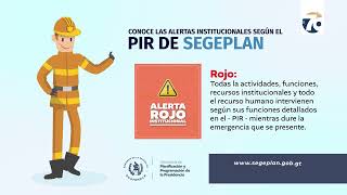 Alerta Institucional Plan Institucional de Respuesta PIR color Rojo