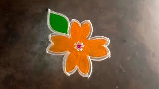 Aadi1 special 4*2*2 beautiful flowerpadikolam🪷aadimadham traditionaleasyrangoli🪷gokulramya kolangal