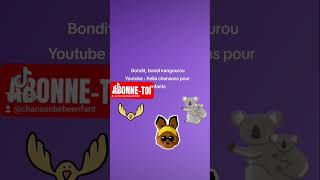 Bondit, bondit kangourou #chanson #youtube #comptines #animaux #enfance #kangourou