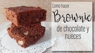 Brownie de chocolate con nueces